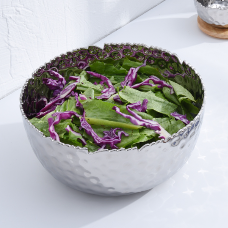 Large Round Silver Bowl