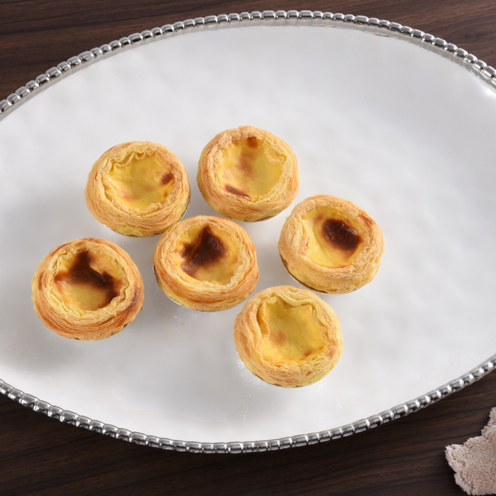 White/Silver Oval Platter