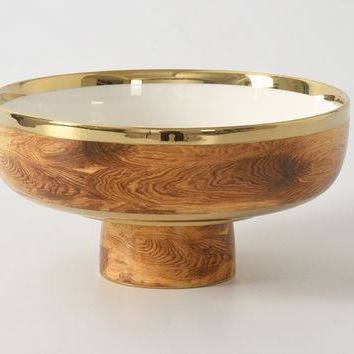 Wood Design Medium Footed Bowl