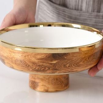 Wood Design Medium Footed Bowl