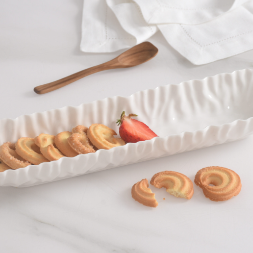 Mascali White Cracker Tray