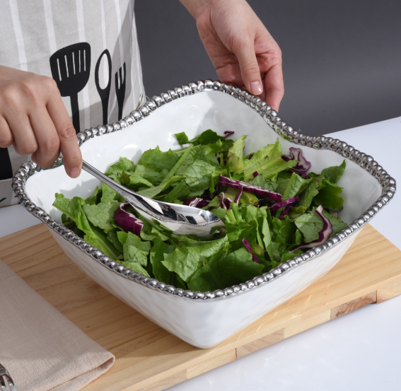 Large Square Salad Bowl