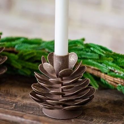 Pinecone Candle Holder