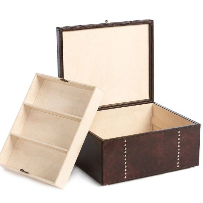 Tate Leather Jewelry Box