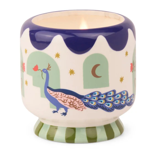 Peacock Candle