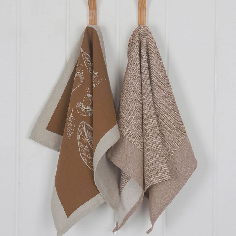 Brown Mushroom Towel Set