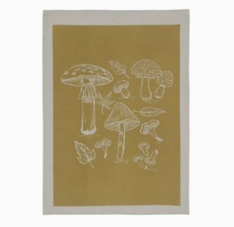 Yellow Mushroom Towel Set