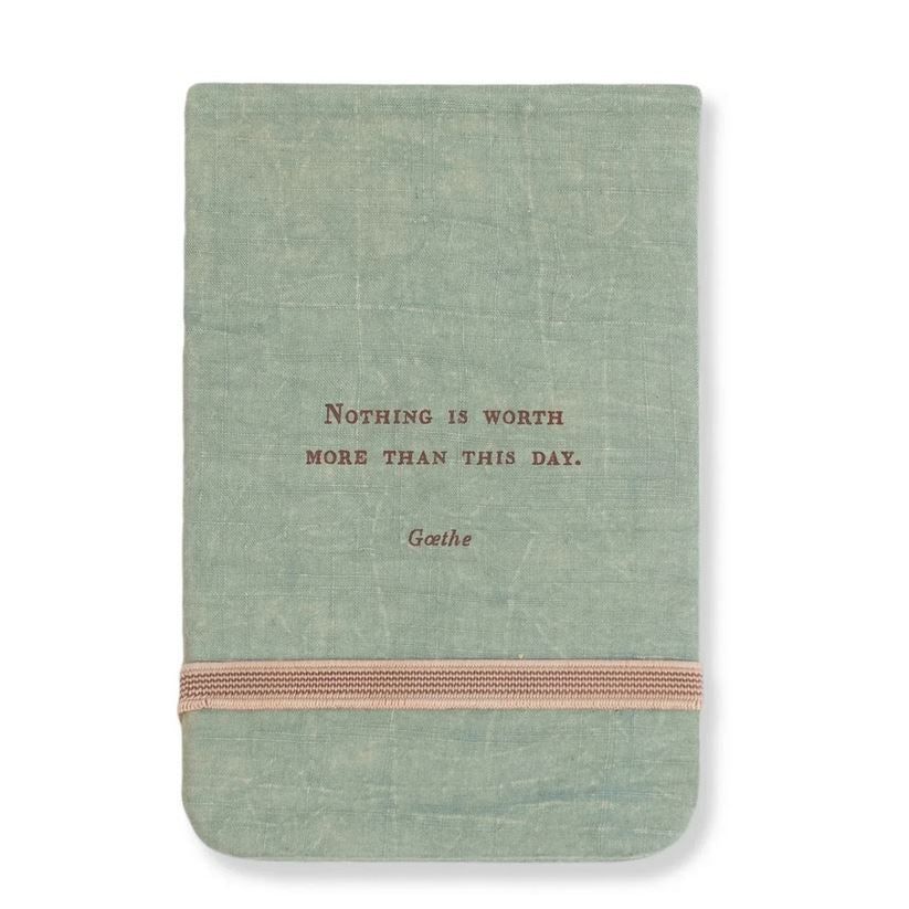 Nothing Is Worth More Fabric Notebook