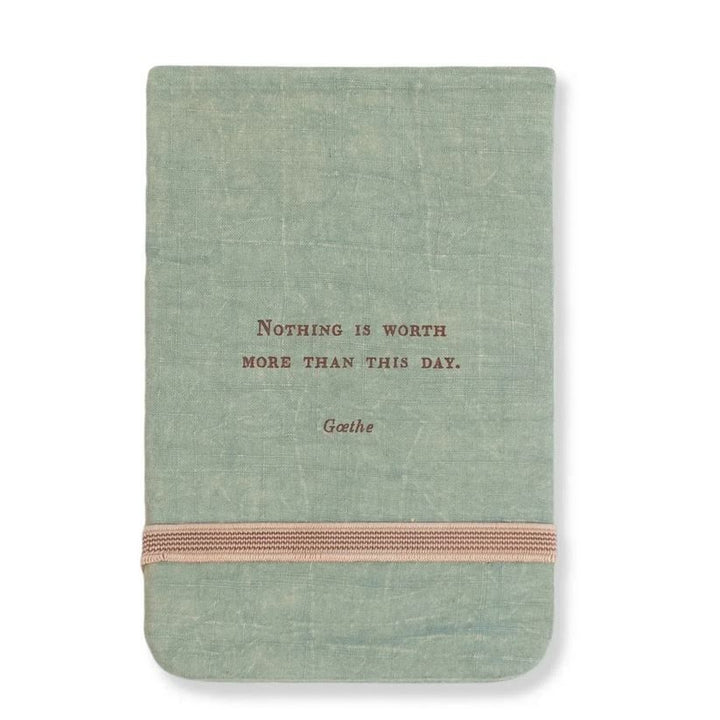 Nothing Is Worth More Fabric Notebook