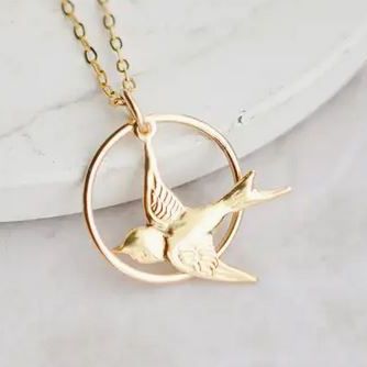 Gold Song Bird Necklace