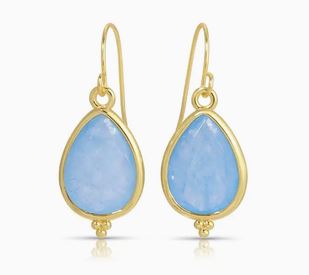 Light Blue Teardrop Earrings