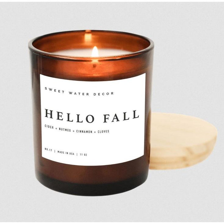 Hello Fall Candle