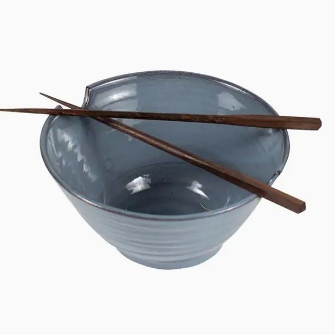 Blue Bowl/Chopstick Set