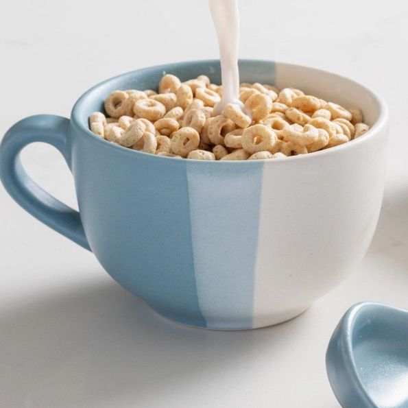 Pheeka Striped Jumbo Mug w/Spoon