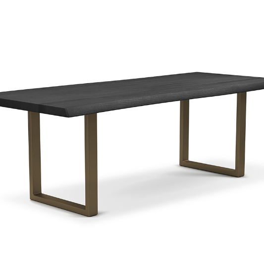 Brooks 92" U-Base Dining Table Ebonized