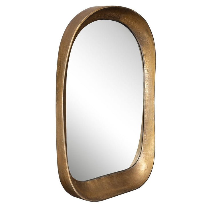 Bradano Arch Brass Mirror