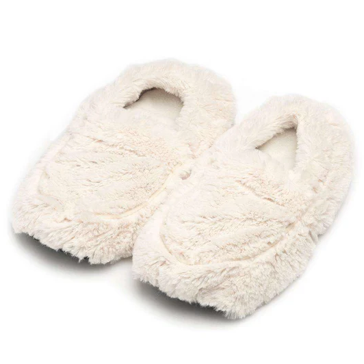 Cream Warmie Slippers