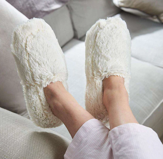 Cream Warmie Slippers