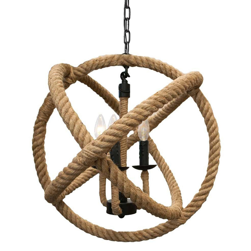 3 Light Rope Pendant