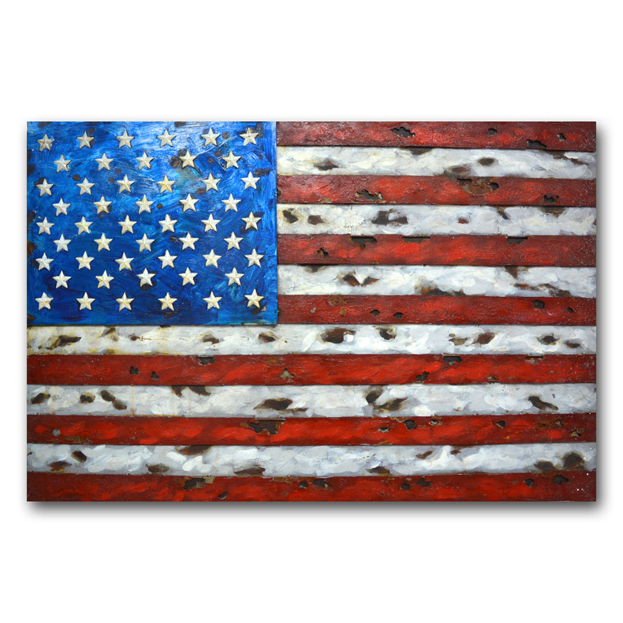 American Flag Metal Art