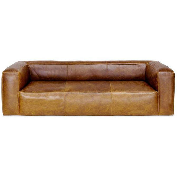 Cooper Leather Sofa in Brown
