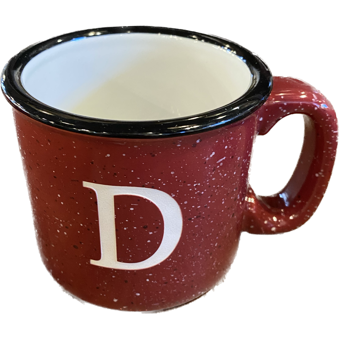 Burgundy D Mug