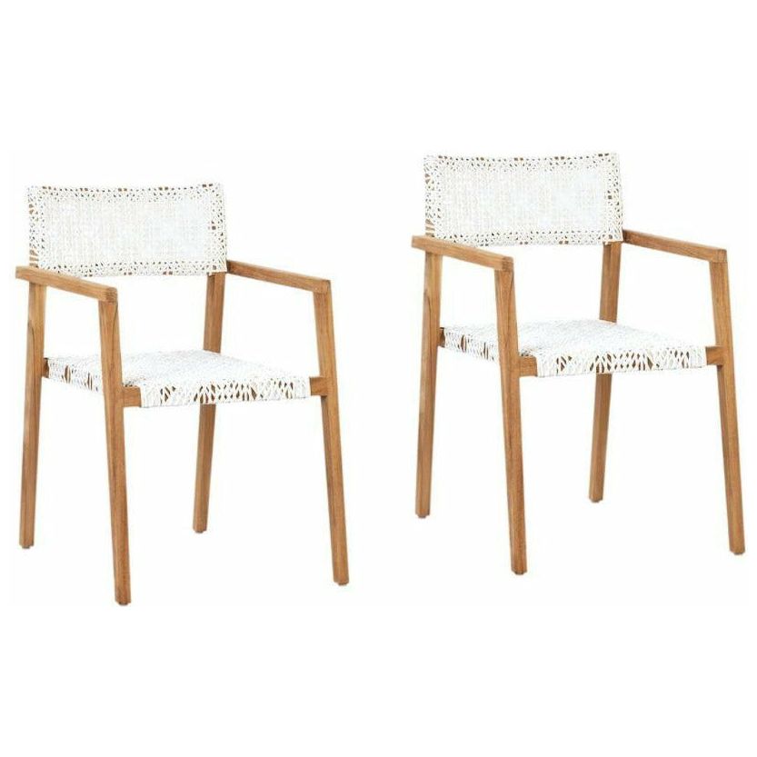 Deeta White Wash Chair