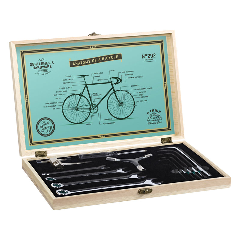 BicycleTool Kit in Wooden Box