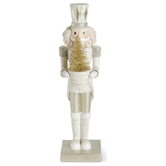 LED Gold and Silver Nutcracker