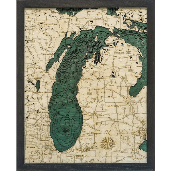 Lake Michigan Map Small