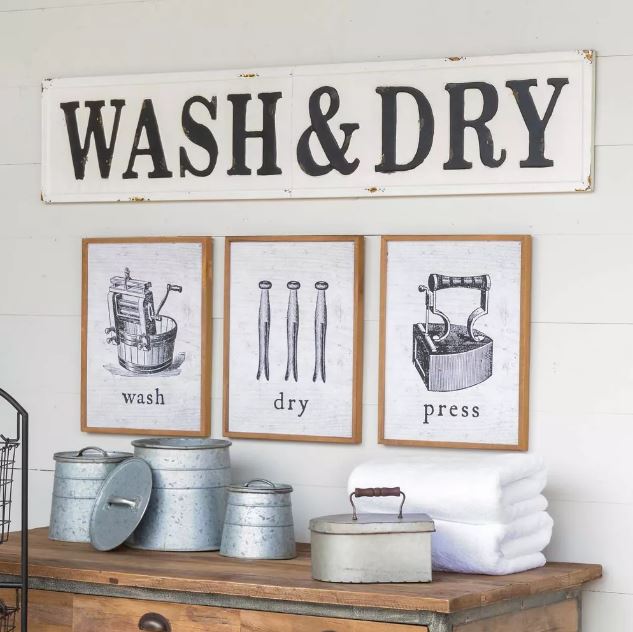 Wash & Dry Sign