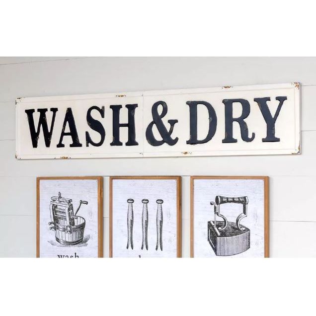 Wash & Dry Sign