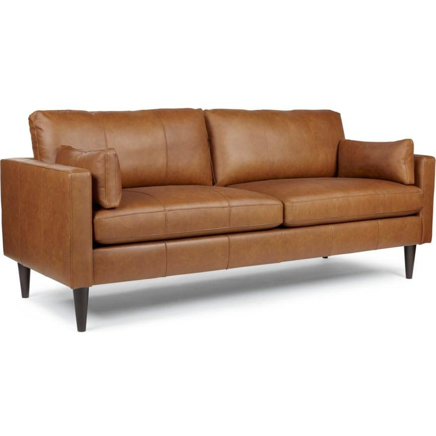 Trafton Leather Sofa (Camel)