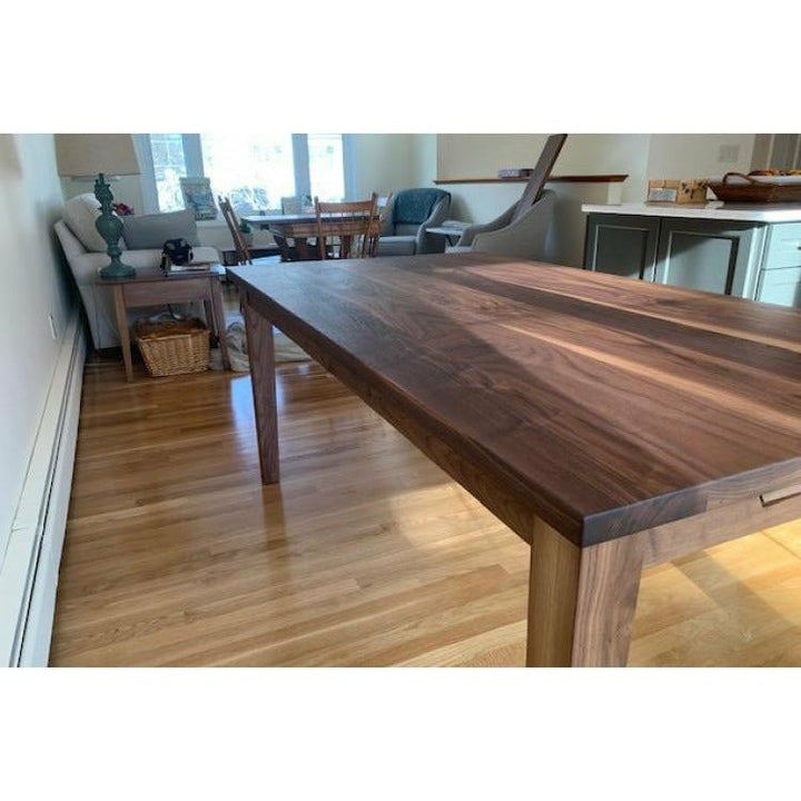 '6'-2" Walnut Tapered Leg F/H Table