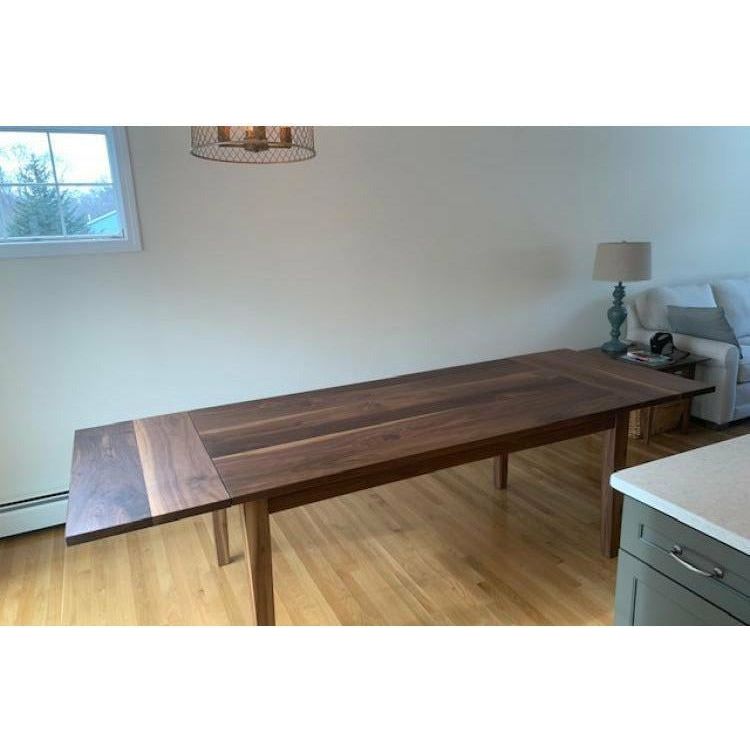 '6'-2" Walnut Tapered Leg F/H Table