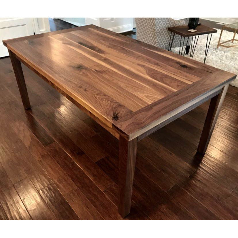 6' Tapered Leg Farmhouse Table Walnut