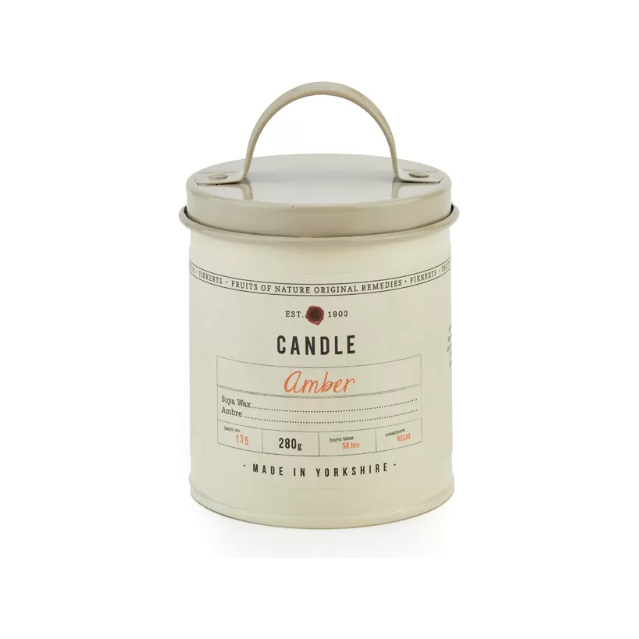 Amber Candle Tin