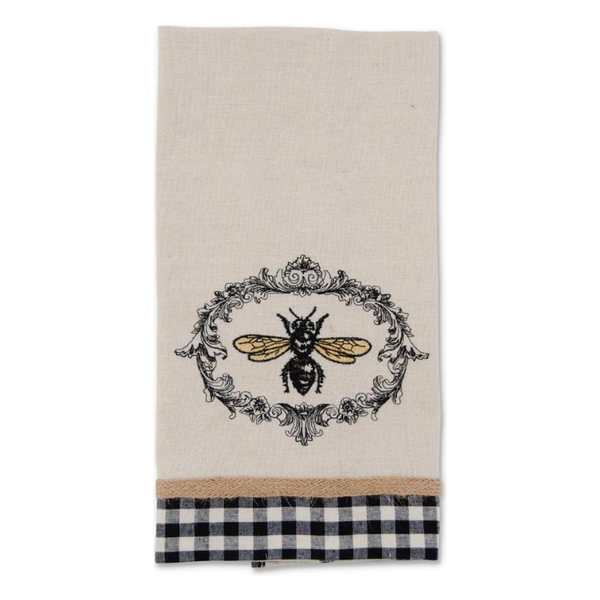 Cream Towel With Bee Crest