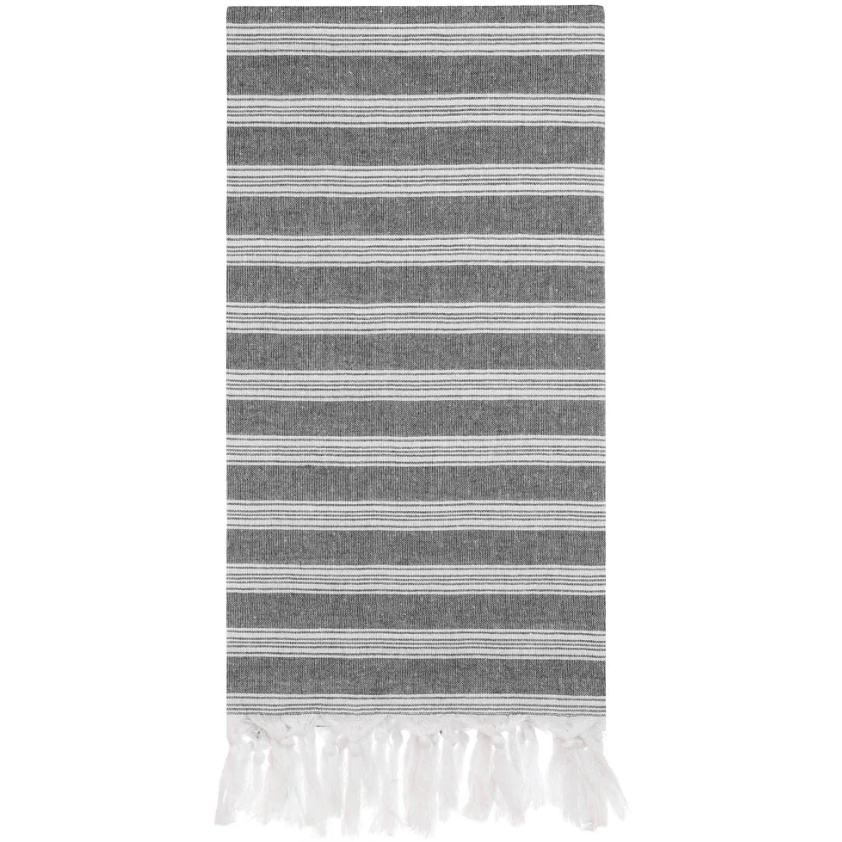 Black Turkish Bath Towel