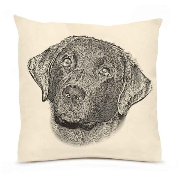 Lg Black Lab 1 Pillow