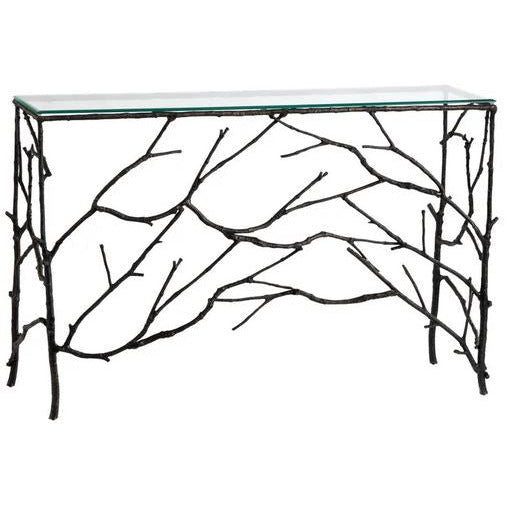 Cast Metal Branch Console Table