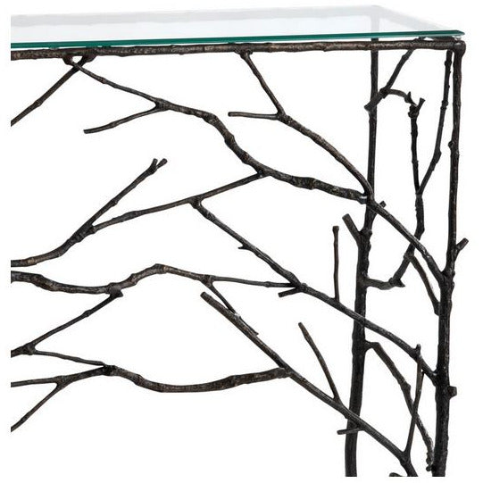 Cast Metal Branch Console Table