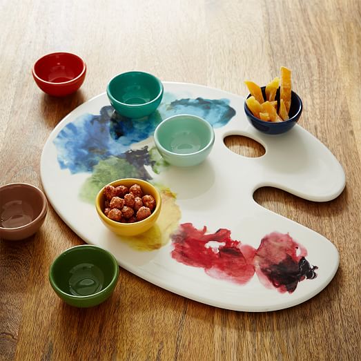 Artist Palette Cheese Tray