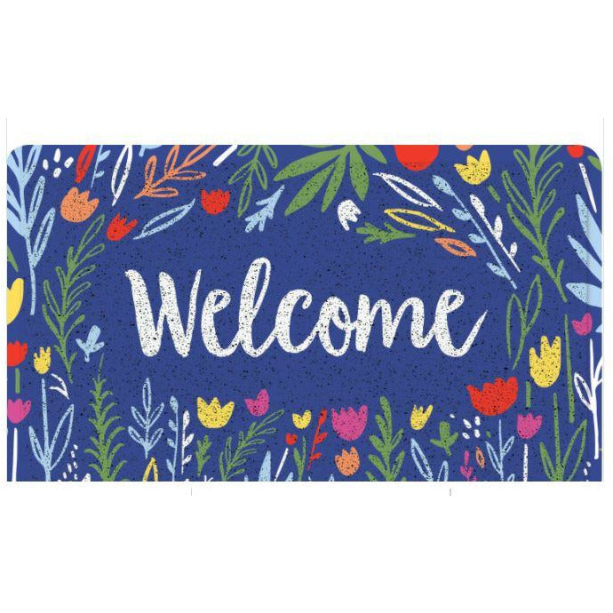 Floral Welcome Mat