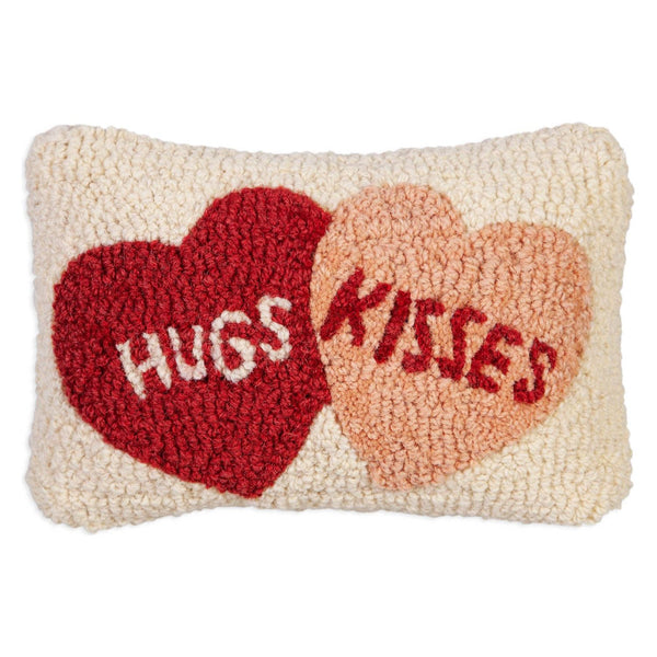 Hugs, Kisses, Hearts Pillow