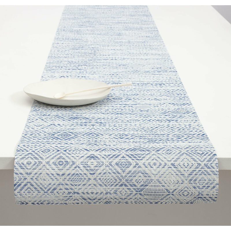 Mosaic Blue Table Runner