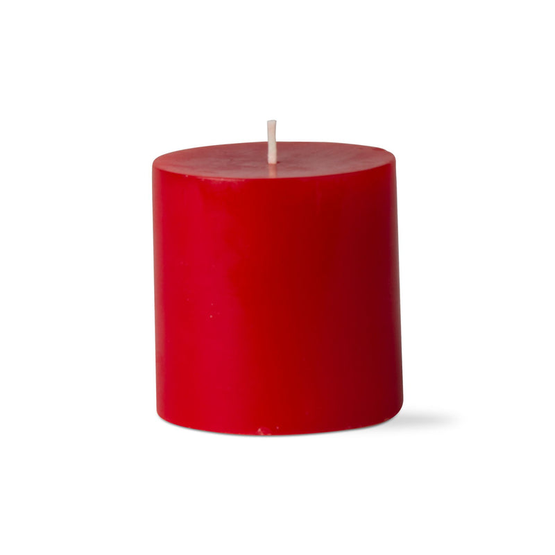Red 3X3 Pillar Candle