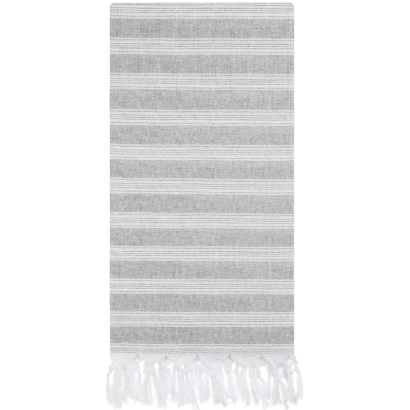 Silver Grey Turkish Bath Towel