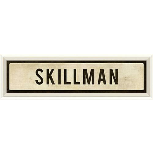 Selectman Sign Design Skillman Sign Black Font On White – Homestead Princeton