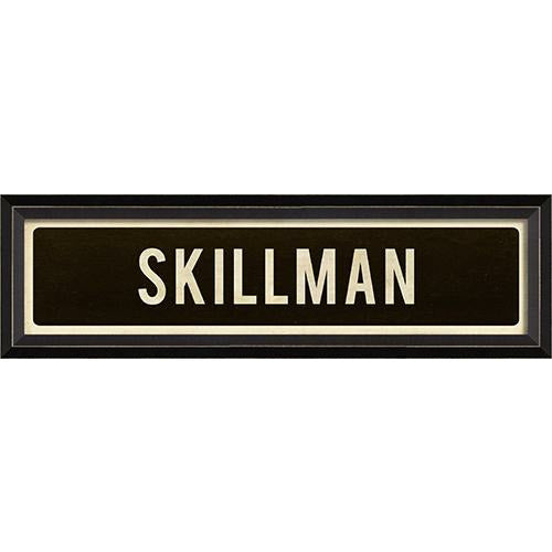 Skillman Sign White Font On Black